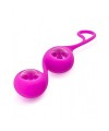 Boules de Geisha rose verre et silicone