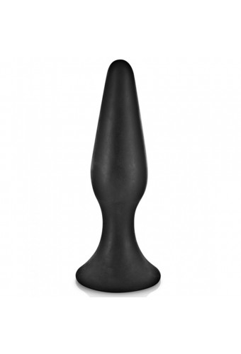 Plug anal noir 15cm avec ventouse