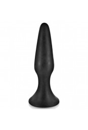 Plug anal noir 12.5cm avec ventouse