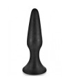 Plug anal noir 12.5cm avec ventouse