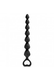 Chapelet plug anal noir 18cm