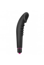 Vibromasseur stimulateur réaliste point G noir silicone 7 vitesses