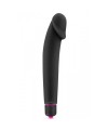 Vibromasseur noir 7 vitesses réaliste silicone lisse