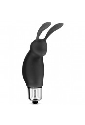 Stimulateur de clitoris vibrant noir rabbit
