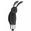 Stimulateur de clitoris vibrant noir rabbit