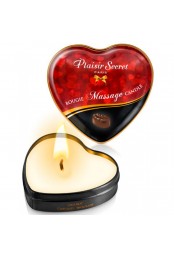 Mini bougie de massage au chocolat boîte coeur 35ml