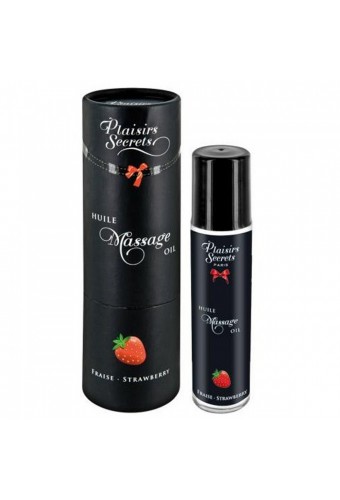 Huile de massage comestible fraise 59ml