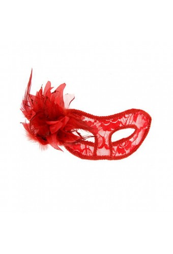 Masque la traviata rouge