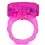 Cockring rose vibrant avec stimulation du clitoris
