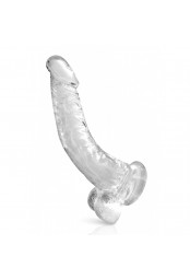 Gode jelly courbe transparent ventouse taille XL 22cm