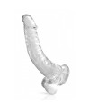Gode jelly courbe transparent ventouse taille XL 22cm