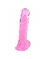 Gode jelly rose ventouse taille XL 22cm