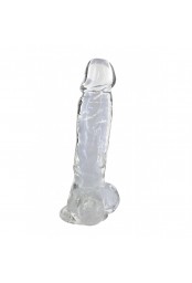 Gode jelly transparent ventouse taille XL 22cm