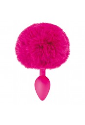 Plug anal pompon fuchsia