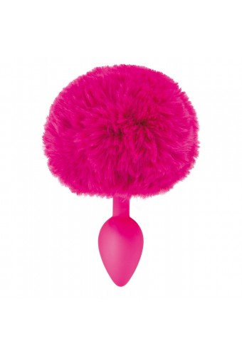 Plug anal pompon fuschia