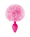 Plug anal pompon rose