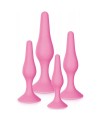 Coffret 4 plugs plaisir anal roses