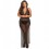 Nuisette longue grande taille fendue transparente