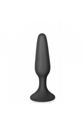 Plug anal noir 11.5cm avec ventouse