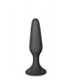 Plug anal noir 11.5cm avec ventouse