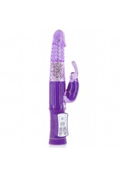 Vibromasseur rabbit violet 2 moteurs et billes rotatives USB