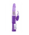 Vibromasseur rabbit violet 2 moteurs et billes rotatives USB