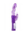 Vibromasseur rabbit violet tête rotative USB