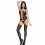 Bodystocking guêpière noir floral