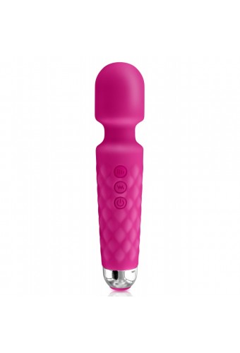 Vibromasseur wand rose 20 vitesses USB