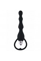 Chapelet anal noir vibrant - CR-AOP057BLK