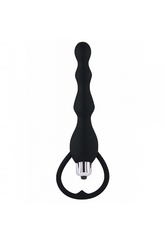 Chapelet anal noir vibrant - CR-AOP057BLK