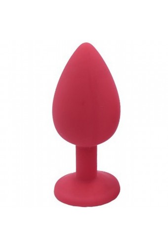 Plug rouge bijou cristal Large - DB-RY069CRED