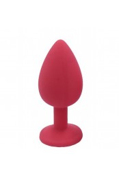 Plug rouge bijou cristal Medium - DB-RY068CRED