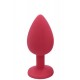 Plug rouge bijou cristal Small - DB-RY067CRED