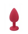 Plug rouge bijou cristal Small - DB-RY067CRED