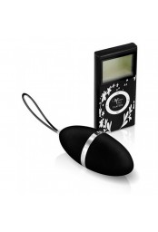 Oeuf vibrant noir 10 vitesses télécommande écran LCD - CC5720000010