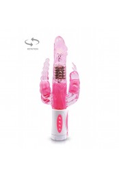 Vibromasseur rabbit rotatif triple stimulation - CC530136